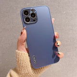 Luxury Aluminum Camera Protection Case for iPhone Slim Mat Hard Cover