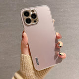 Luxury Aluminum Camera Protection Case for iPhone Slim Mat Hard Cover