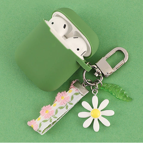 Cute Korean Flower Decoration Case for Apple Airpods Case Phone