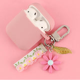 Cute Korean Flower Decoration Case for Apple Airpods Case Phone