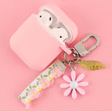 Cute Korean Flower Decoration Case for Apple Airpods Case Phone
