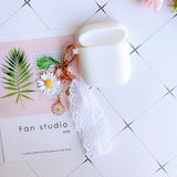 Cute Korean Flower Decoration Case for Apple Airpods Case Phone