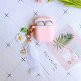 Cute Korean Flower Decoration Case for Apple Airpods Case Phone