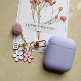 Cute Korean Flower Decoration Case for Apple Airpods Case Phone