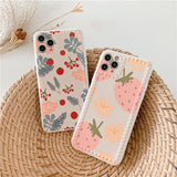 Cute Strawberry Plant For iPhone Phone Case