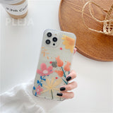 Glitter Cute Flower Phone Case For iphone