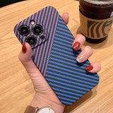 Luxury Ultra Thin Carbon Fiber Texture Matte Case for IPhone