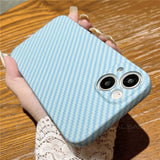 Luxury Ultra Thin Carbon Fiber Texture Matte Case for IPhone