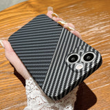 Luxury Ultra Thin Carbon Fiber Texture Matte Case for IPhone