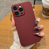 Luxury Ultra Thin Carbon Fiber Texture Matte Case for IPhone