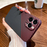 Luxury Ultra Thin Carbon Fiber Texture Matte Case for IPhone