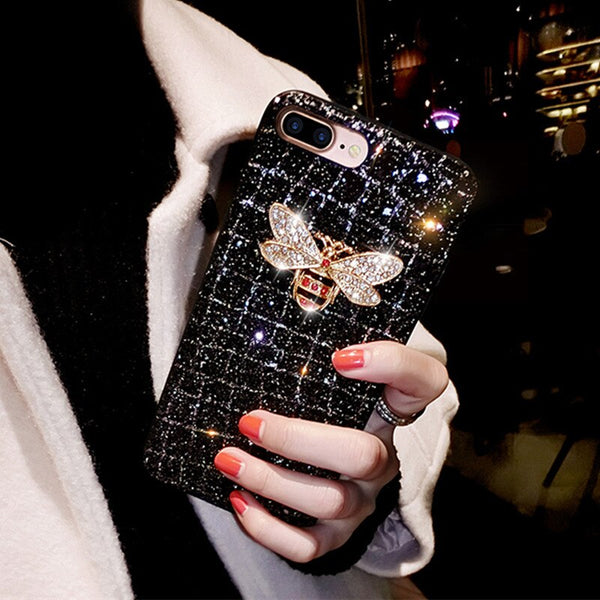 Brand Bee Diamond Glitter Bling Case For Iphone Samsung Phone