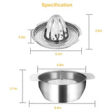 Kitchen Cook Mini Handhold Fruit Orange Lemon Juice Maker Stainless Press