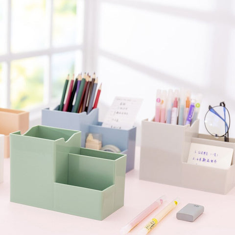 Multi-function Desktop Pen Holder Office School Storage Case