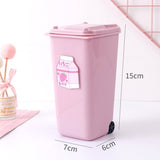 NEW Creative Trash Can Desktop Organizer Pen Holder Desktop Organizer School Office