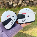 3D Cool Motorcycle Helmet Case For AirPods Pro Phone