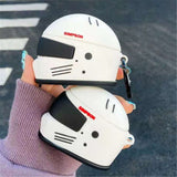 3D Cool Motorcycle Helmet Case For AirPods Pro Phone