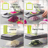 Kitchen Cook Multifunction Vegetable Cutter Gadgets Steel Blade Grater Tool