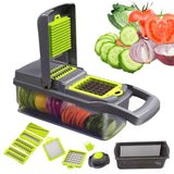 Kitchen Cook Multifunction Vegetable Cutter Gadgets Steel Blade Grater Tool