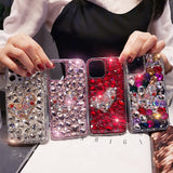 Samsung Mobile Phone With Diamond Shining Case Cover