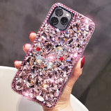 Samsung Mobile Phone With Diamond Shining Case Cover