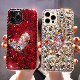 Samsung Mobile Phone With Diamond Shining Case Cover