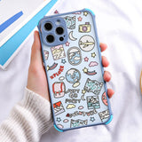 Painted Silicone Case For iphone Mini Phone Shell Bag