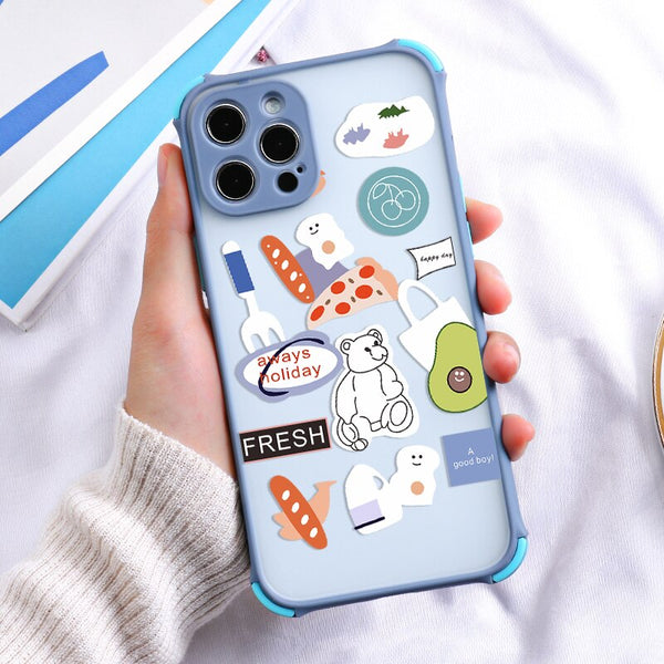 Painted Silicone Case For iphone Mini Phone Shell Bag