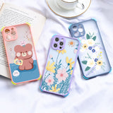 Painted Silicone Case For iphone Mini Phone Shell Bag