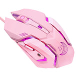 Pink  Cute Creative Optical Mouse LOL Pubg