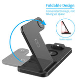 15W Fast 4 In 1 Wireless Charger Phone Apple Watch Charging Stand