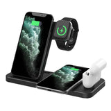 15W Fast 4 In 1 Wireless Charger Phone Apple Watch Charging Stand