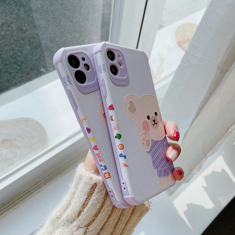 Retro kawaii Dessert pajamas bear art japanese Phone Case