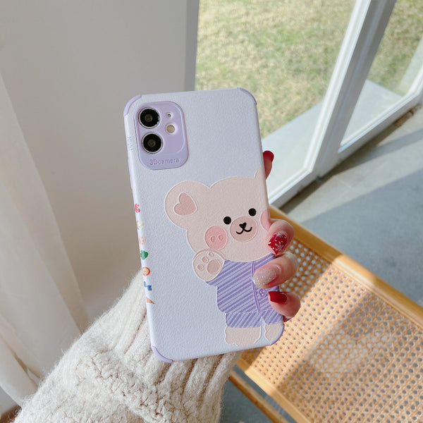 Retro kawaii Dessert pajamas bear art japanese Phone Case