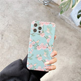 Retro sakura bird kawaii illustration Phone Case For iPhone