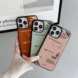 Fashion Sports Brand Shoelace Label Phone Case for IPhone