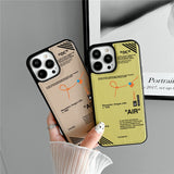 Fashion Sports Brand Shoelace Label Phone Case for IPhone