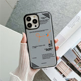 Fashion Sports Brand Shoelace Label Phone Case for IPhone