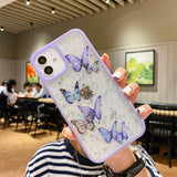 Butterfly Cute Cartoon Soft Silicone Clear Phone Case for IPhone