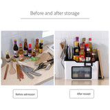 Kitchen Organizer Storage Rack Shelf with Knife Holder Seasoning Jar Box