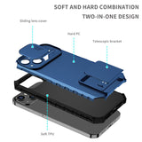 Slide Lens Protection Armor Phone Case for IPhone Shockproof Hard PC Bumper Cover