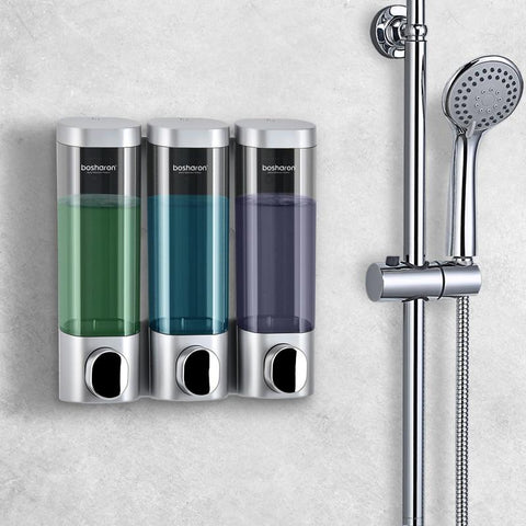 Bathroom Soap Dispenser Wall Mounted Shampoo Shower Dispensers 300ml