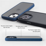 Soft Silicone Shockproof Bumper Case For iPhone Translucent Cover  Matte Funda Shell