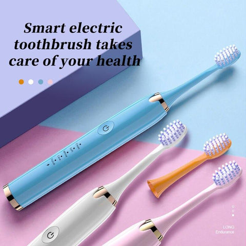 Bathroom Sonic Electric Toothbrush Rechargeable Waterproof  USB Charger