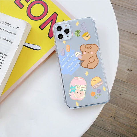 Summer Cute Cartoon Phone Case For Samsung Soft Back Cover