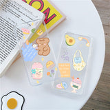 Summer Cute Cartoon Phone Case For Samsung Soft Back Cover