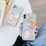 Summer Cute Cartoon Phone Case For Samsung Soft Back Cover