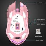 Rechargeable Silent Backlit USB Optical Wireless Gaming Mouse