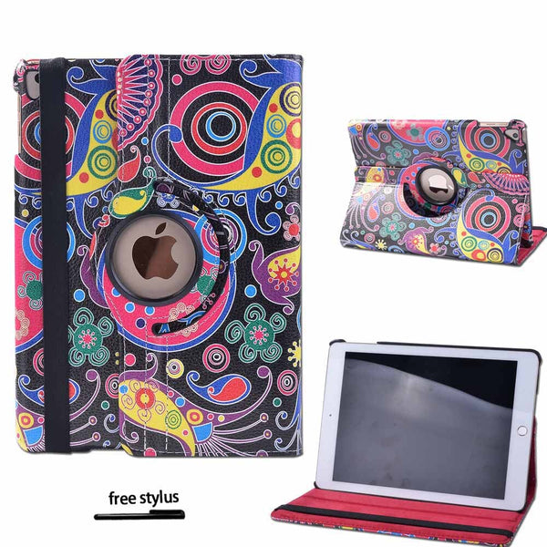 Ipad Tablet Case Degree Rotating Leather Case