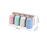 Bathroom Storage Toothpaste Holders Mouth Cup Set Multi-function Rack